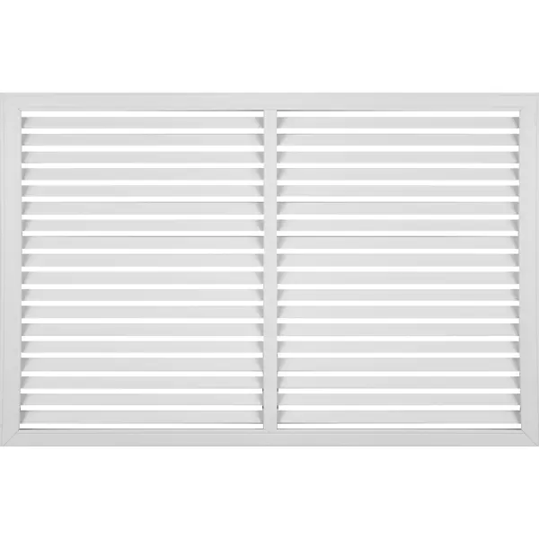 Решётка декоративная 60x90 см цвет белый