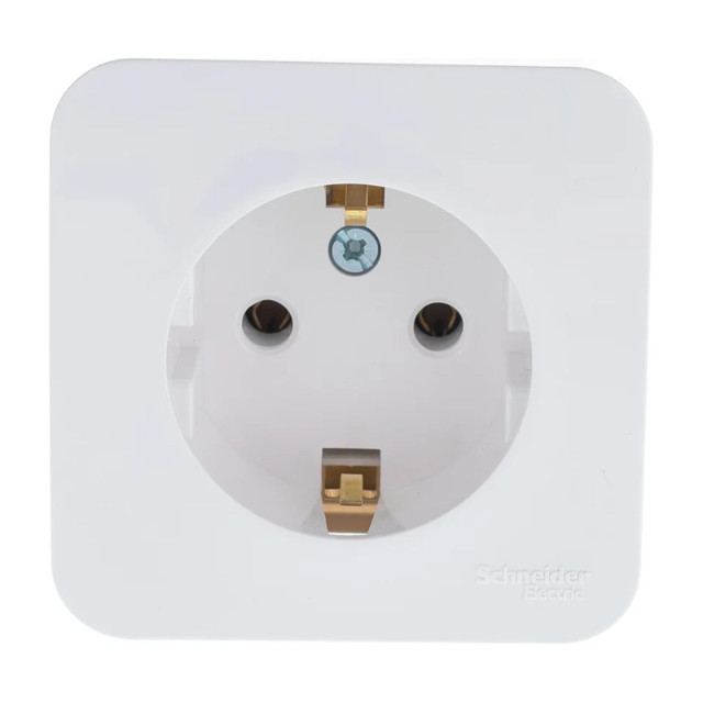 розетка 1 пост SYSTEME ELECTRIC Blanca с/з б/ш 16А белый