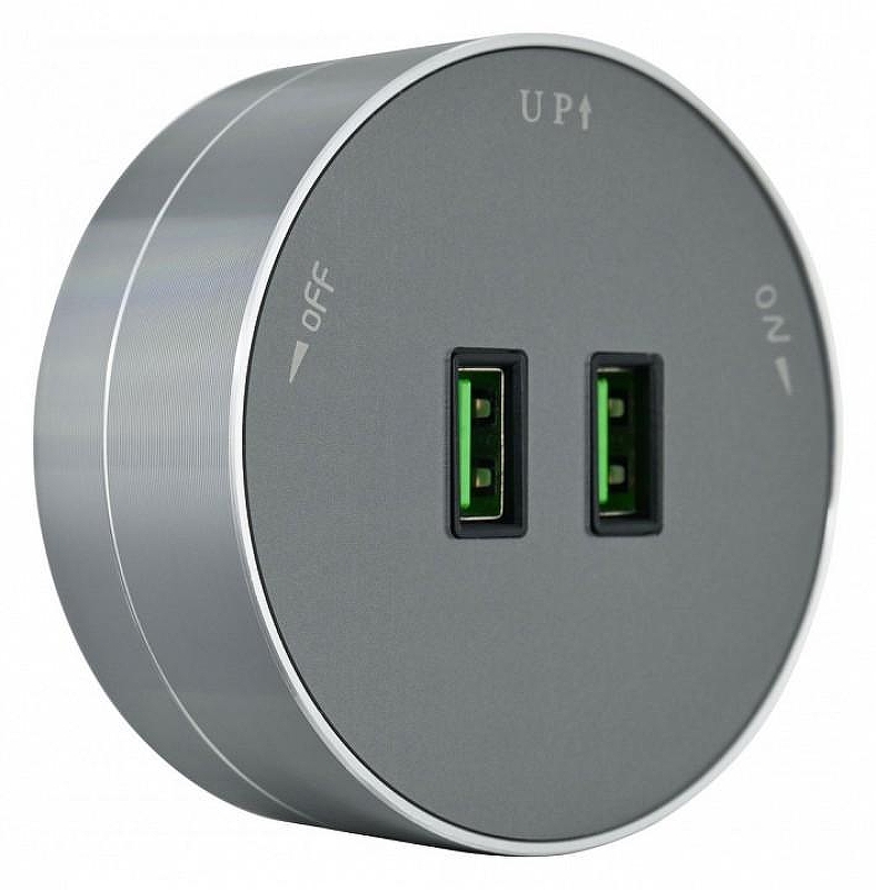 Розетка 2xUSB на треке Arte Milano Am-track-sockets 380011TS/USBx2 Grey цвет Серый