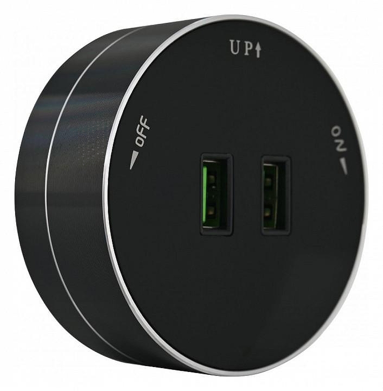 Розетка 2xUSB на треке Arte Milano Am-track-sockets 380011TS/USBx2 Black цвет Черный