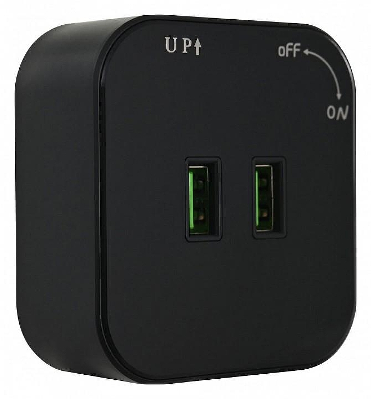 Розетка 2xUSB на треке Arte Milano Am-track-sockets 380022TS/USBx2 Black цвет Черный