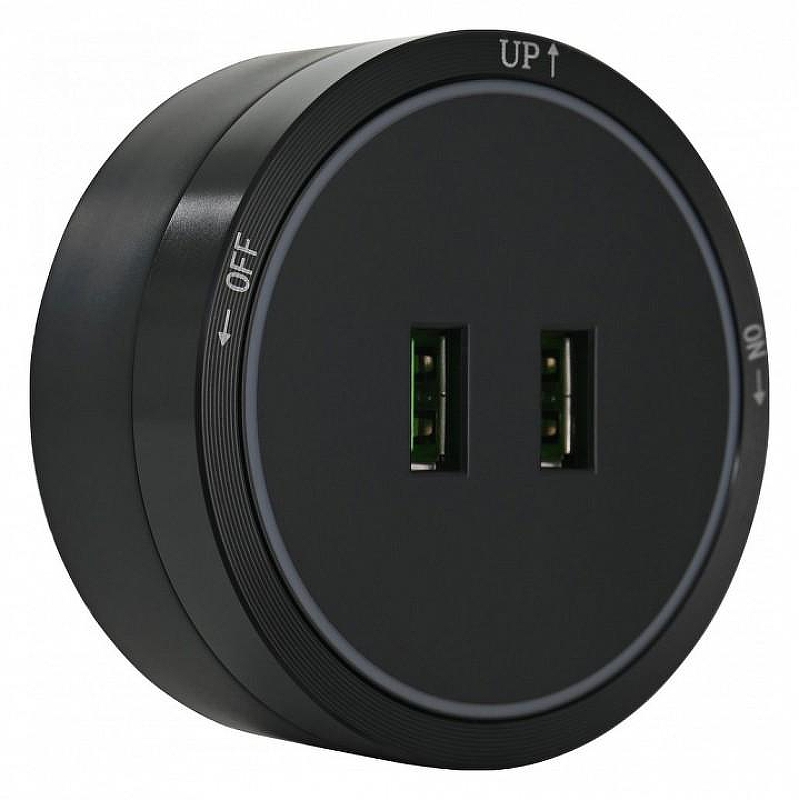 Розетка 2xUSB на треке Arte Milano Am-track-sockets 380066TS LED/USBx2 Black цвет Черный
