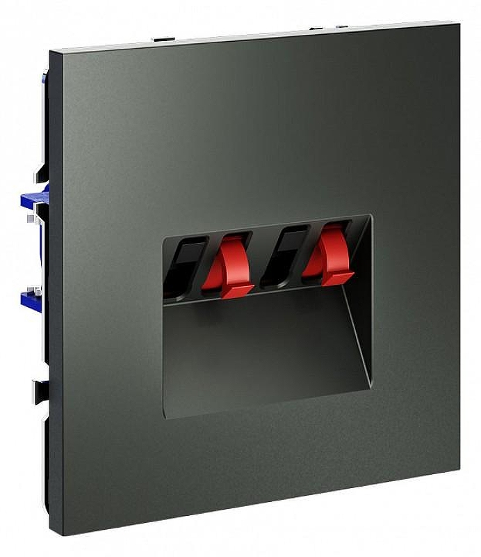 Розетка акустическая без рамки Voltum S70 VLS060306 цвет Серебро