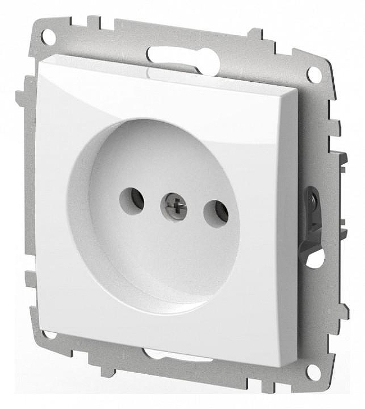 Розетка без заземления, без рамки Elbi Eleсtriс Zena Vega 609-015600-215 цвет Белый