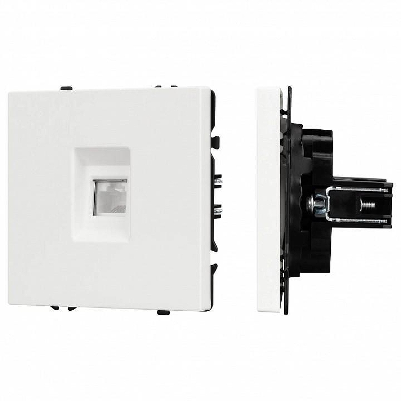 Розетка Ethernet RJ-45 без рамки Arlight SCT 054304 цвет Белый