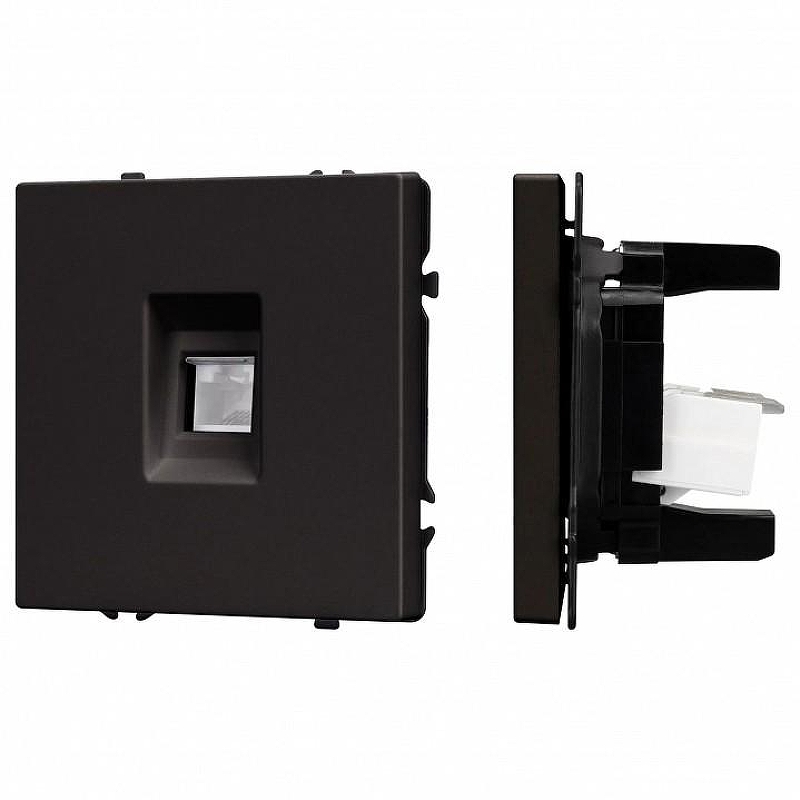 Розетка Ethernet RJ-45 без рамки Arlight SCT 054305 цвет Черный