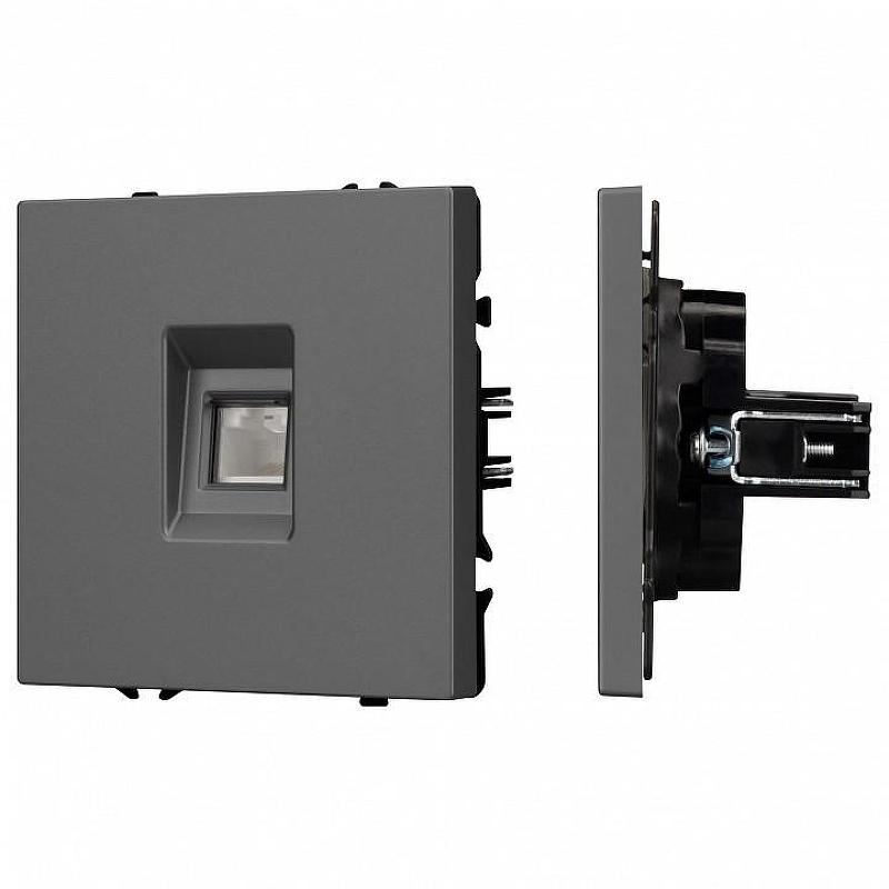 Розетка Ethernet RJ-45 без рамки Arlight SCT 054307 цвет Серый