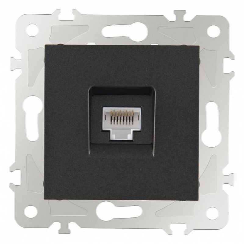 Розетка Ethernet RJ-45 без рамки Arte Milano am-203 203.45-1.black цвет Черный