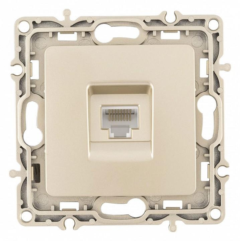 Розетка Ethernet RJ-45 без рамки Arte Milano am-217 217.45-1.shampan цвет Бежевый