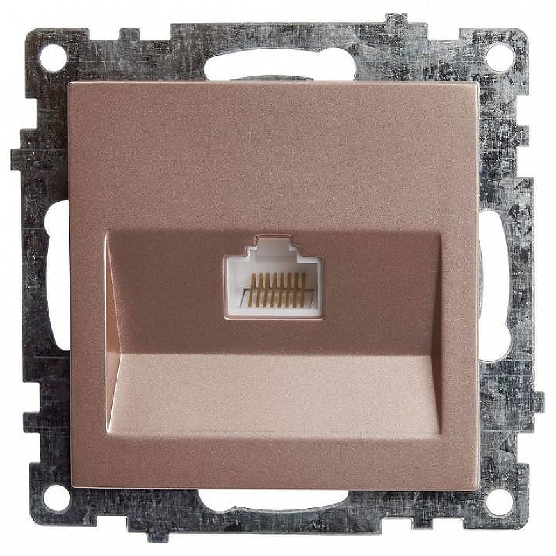 Розетка Ethernet RJ-45 без рамки Stekker Катрин 39599 цвет Бежевый