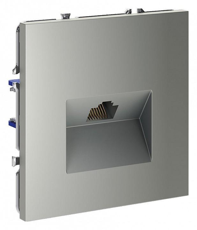 Розетка Ethernet RJ-45 без рамки Voltum S70 VLS060105 цвет Сталь