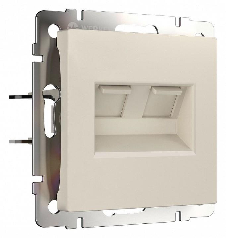 Розетка Ethernet RJ-45 без рамки Werkel айвори матовый W1181162 цвет Желтый