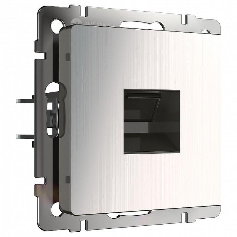 Розетка Ethernet RJ-45 без рамки Werkel глянцевый никель W1181002 цвет Никель