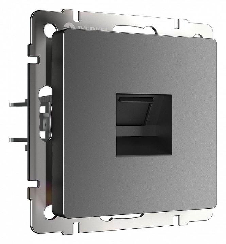 Розетка Ethernet RJ-45 без рамки Werkel графит матовый W1181064 цвет Графит