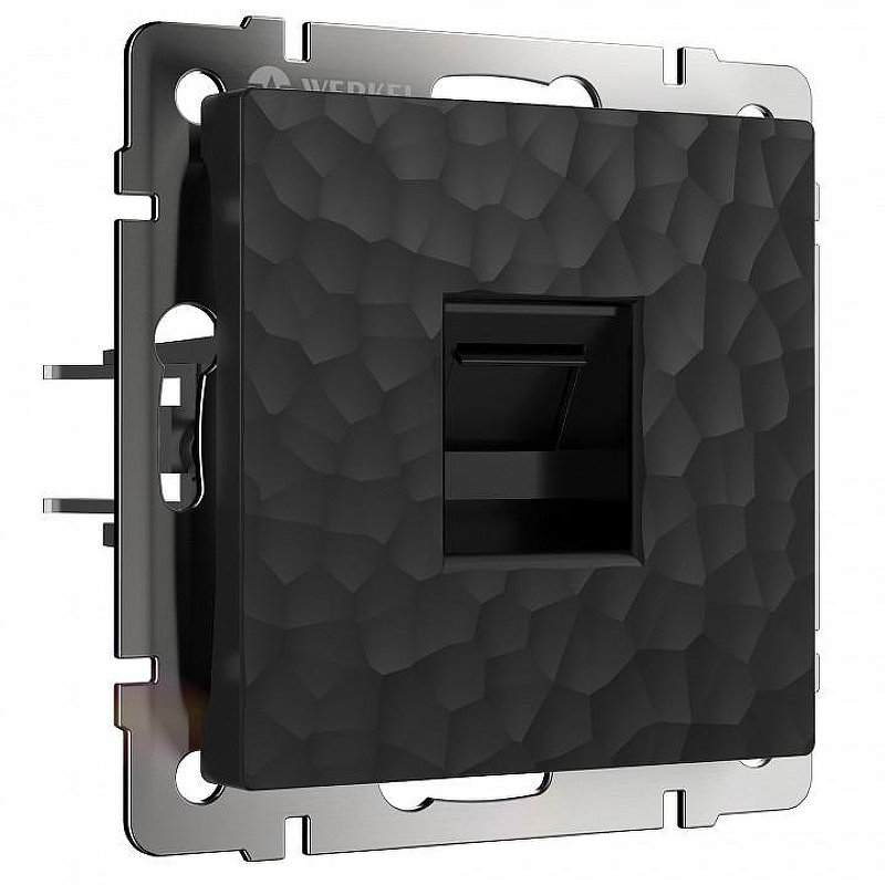 Розетка Ethernet RJ-45 без рамки Werkel Hammer черный W1281008 цвет Черный