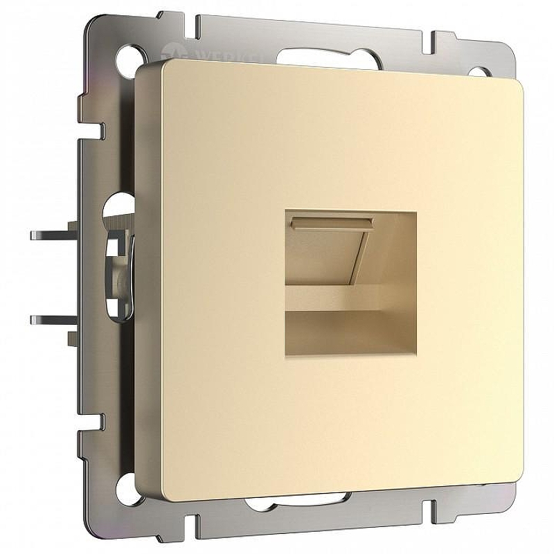 Розетка Ethernet RJ-45 без рамки Werkel шампань W1181011 цвет Бежевый