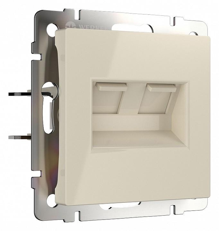 Розетка Ethernet RJ-45 без рамки Werkel слоновая кость W1181103 цвет Слоновая кость