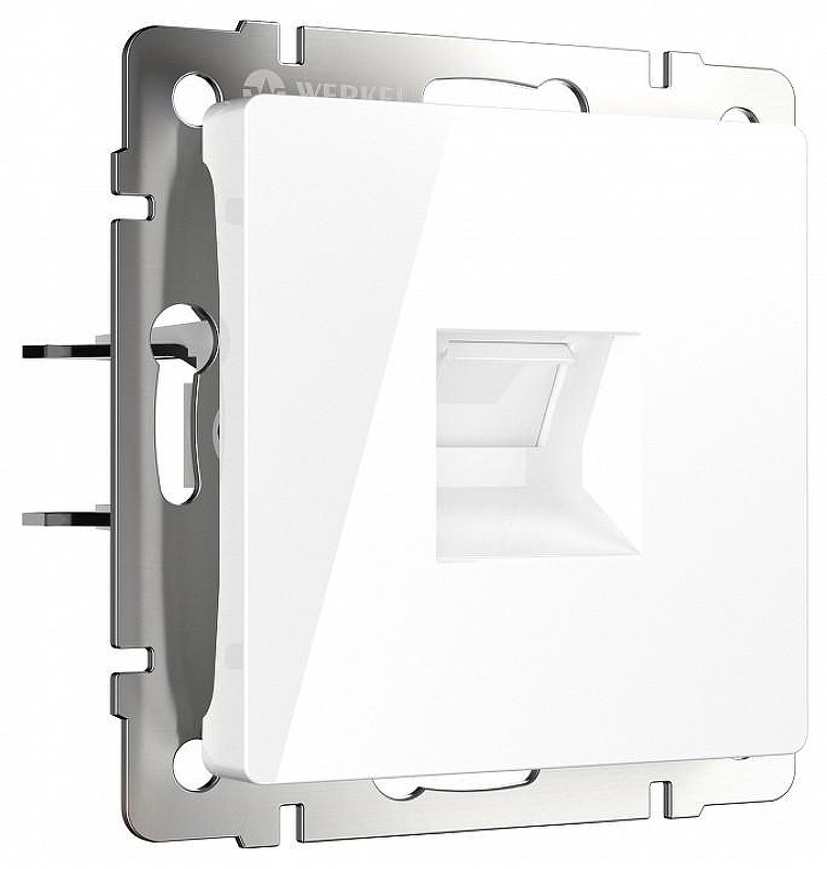 Розетка Ethernet RJ-45 и со шторками, без рамки Werkel белый W5120101 цвет Белый