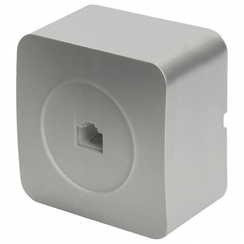 Розетка Ethernet RJ-45 Stekker София 49324 цвет Серебро