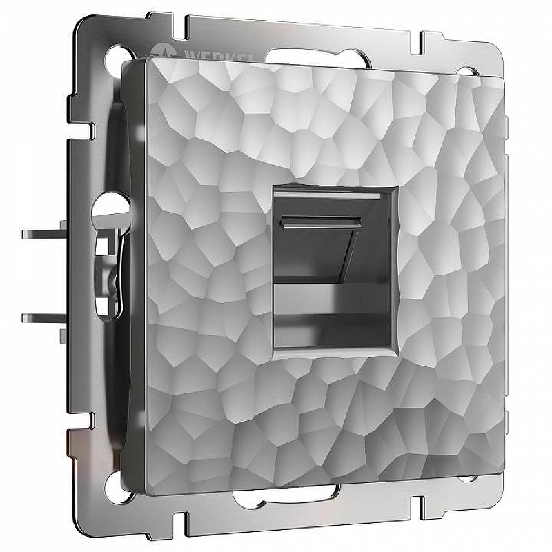Розетка Ethernet RJ-45 Werkel Hammer серебряный W1281006 цвет Серебро