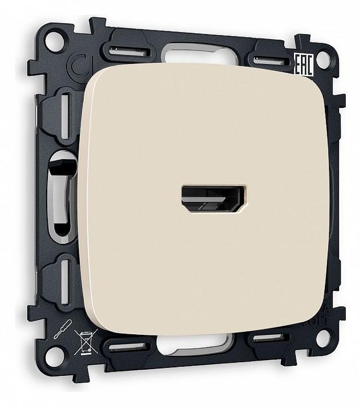 Розетка HDMI без рамки Ambrella Volt Quant MO334010 цвет Бежевый