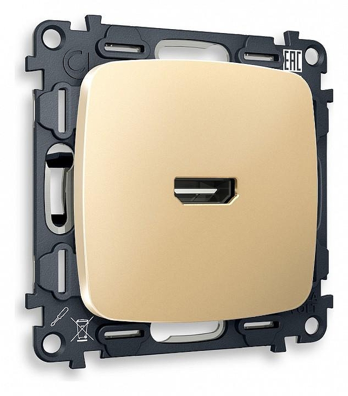 Розетка HDMI без рамки Ambrella Volt Quant MO614010 цвет Бежевый