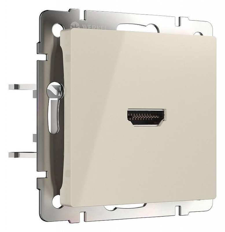 Розетка HDMI без рамки Werkel слоновая кость W1186003 цвет Слоновая кость