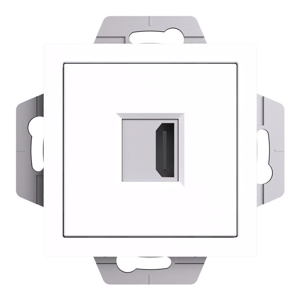 Розетка HDMI Systeme Electric AtlasDesign встраиваемая белая (ATN000180)