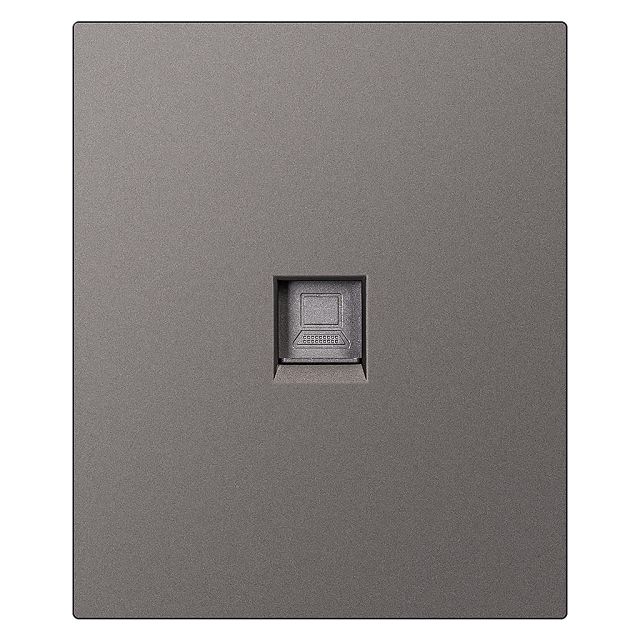розетка компьютерная 1 пост SMARTBUY Альтаир RJ-45 модульная 10А графит