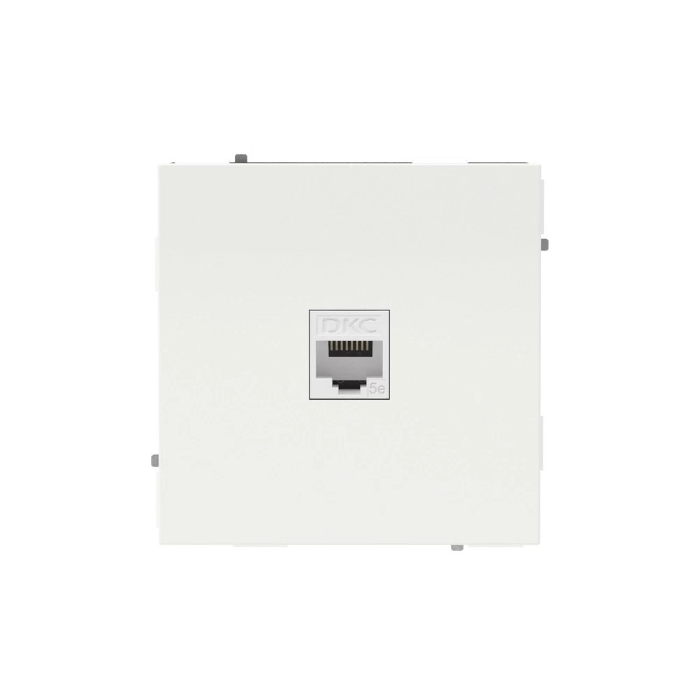 Розетка компьютерная DKC Kant встраиваемая белая магнолия RJ45 (7000663DIY)