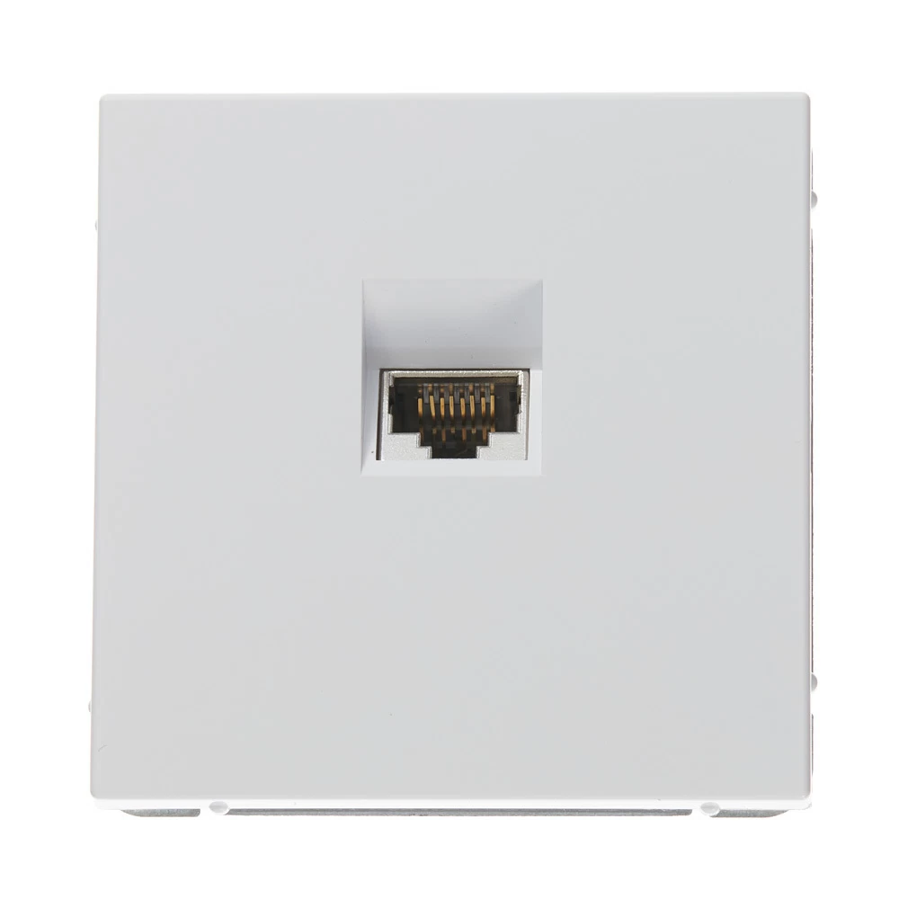 Розетка компьютерная Systeme Electric ArtGallery встраиваемая белая RJ45 (GAL000186)