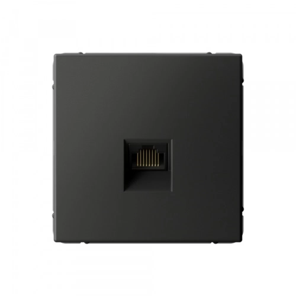Розетка компьютерная Systeme Electric ArtGallery встраиваемая базальт RJ45 (SE GAL001486)
