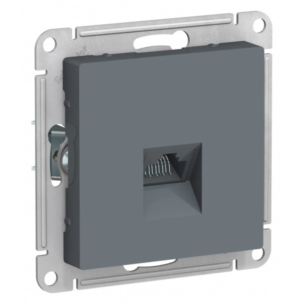 Розетка компьютерная Systeme Electric AtlasDesign встраиваемая грифель RJ45 (ATN000783)