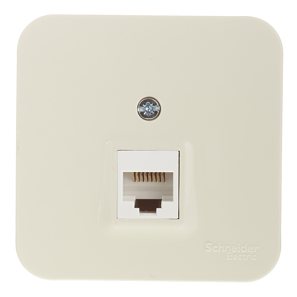Розетка компьютерная Systeme Electric Blanca накладная бежевая RJ45 (BLNIA045007)