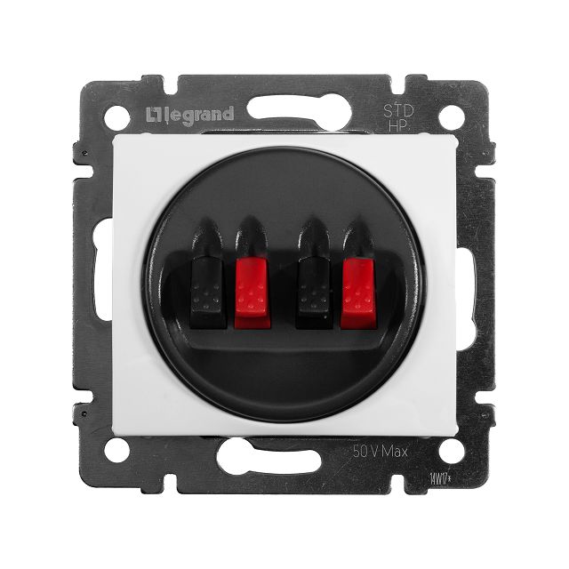 розетка LEGRAND Valena аудио пластиковая 70х70х35 мм IP20 белая