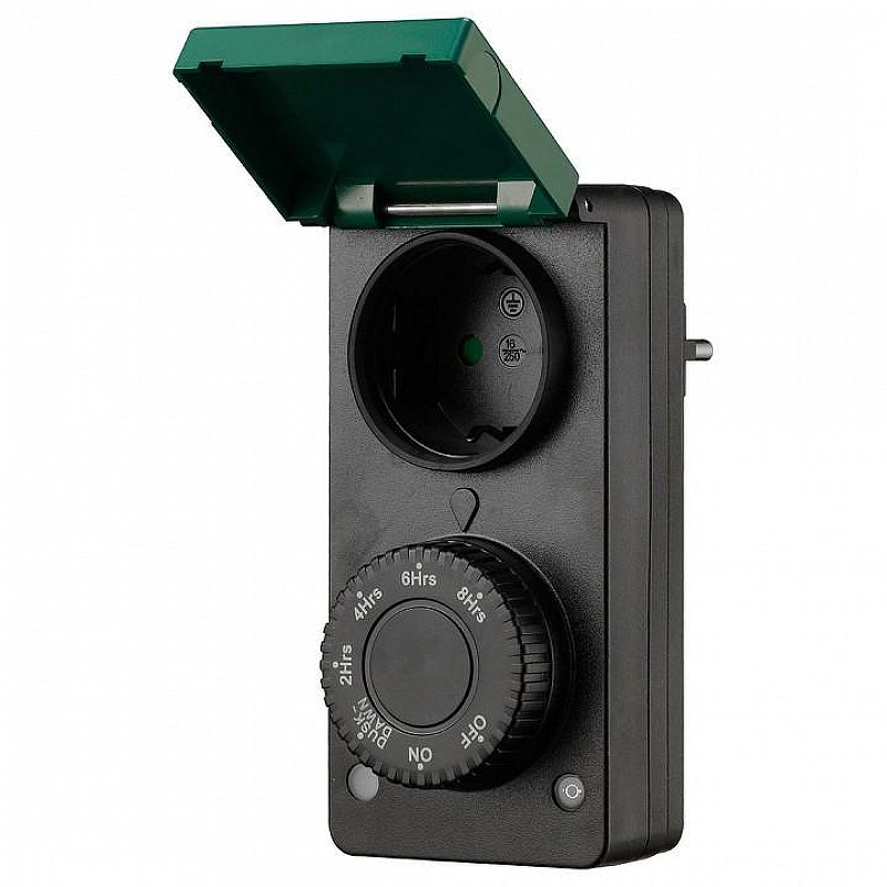 Розетка с таймером Feron TM29 51434 цвет Зеленый, Черный