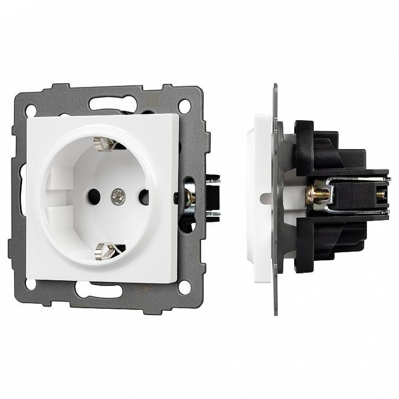 Розетка с заземлением, без рамки Arlight SCT 049814 цвет Белый