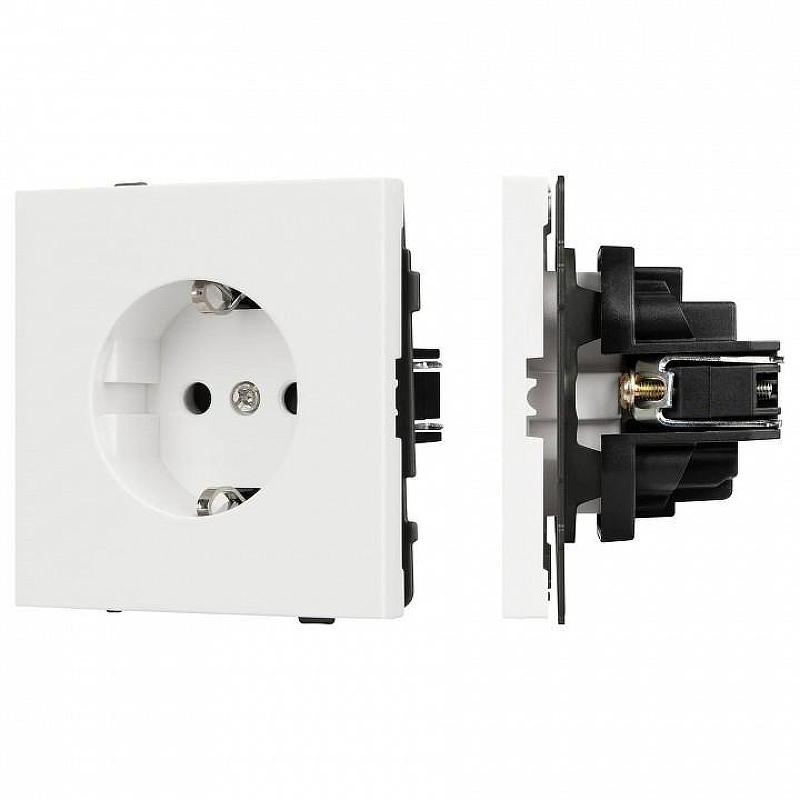 Розетка с заземлением, без рамки Arlight SCT 054276 цвет Белый