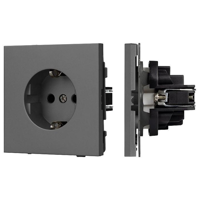Розетка с заземлением, без рамки Arlight SCT 054279 цвет Серый