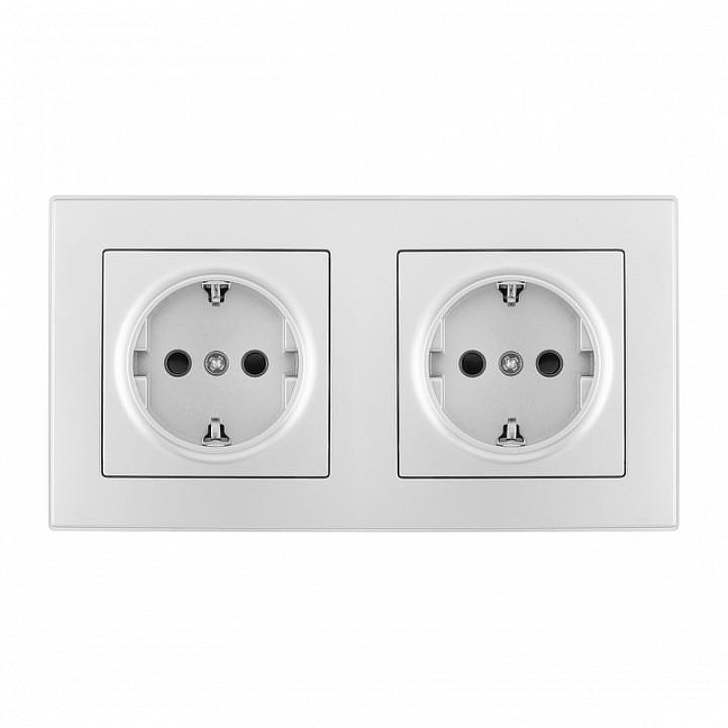 Розетка с заземлением и со шторкой Arte Milano SET06-2 SET06-2-40-1x2 silver цвет Серебро