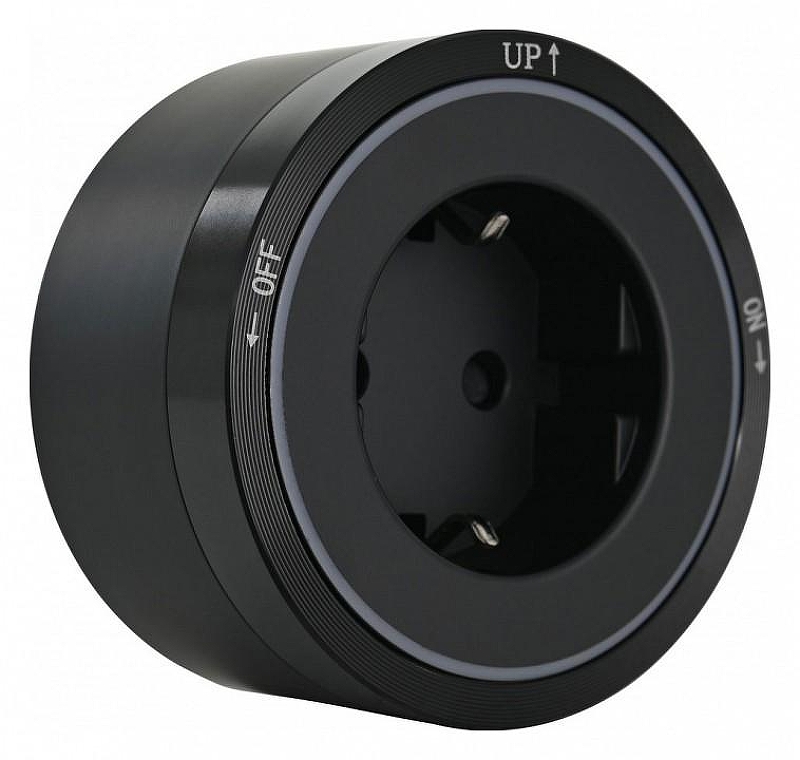 Розетка с заземлением на треке Arte Milano Am-track-sockets 380066TS LED/ES Black цвет Черный