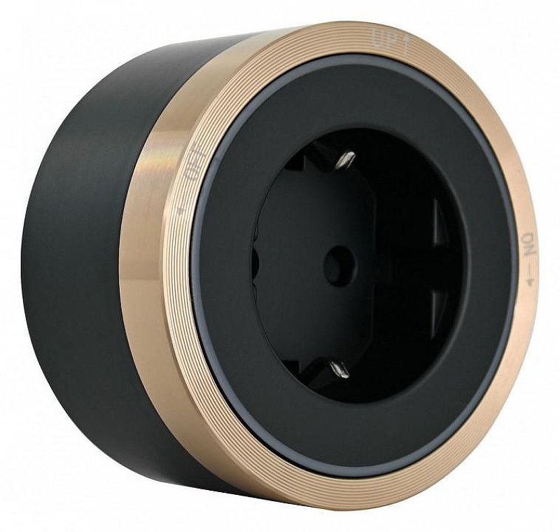 Розетка с заземлением на треке Arte Milano Am-track-sockets 380066TS LED/ES Gold цвет Золото