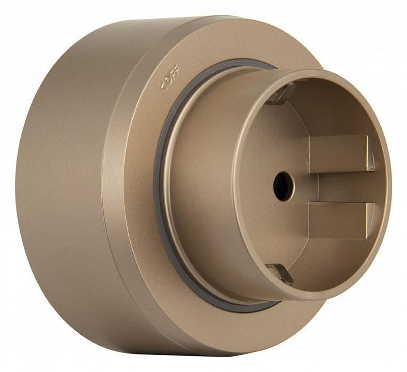 Розетка с заземлением на треке Arte Milano Am-track-sockets-39 397951TS/ES Gold цвет Золото