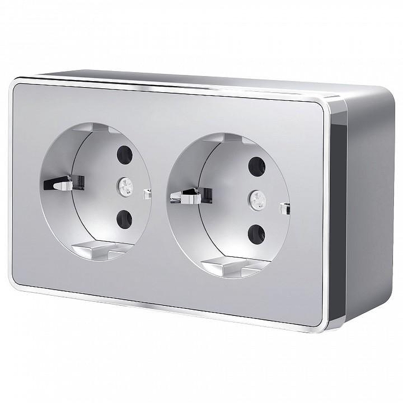 Розетка с заземлением Werkel Gallant (серебряный) W5072106 цвет Серебро