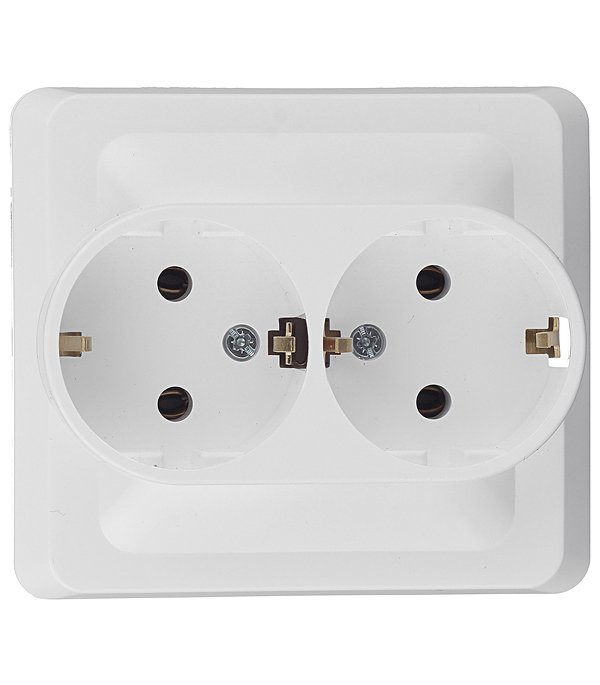 Розетка Systeme Electric Этюд встраиваемая белая (PC16-007B)