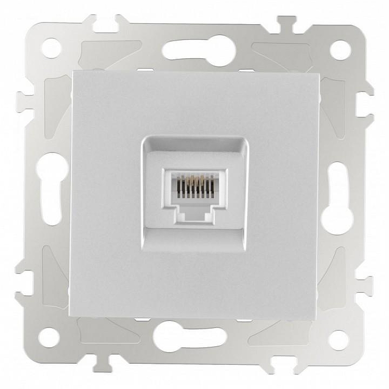 Розетка телефонная RJ-11 без рамки Arte Milano am-203 203.51-1.silver цвет Серебро