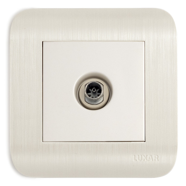 розетка телевизионная LUXAR Deco IP20 белый