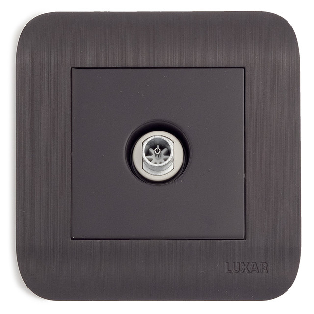 розетка телевизионная LUXAR Deco IP20 венге