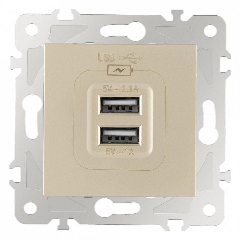 Розетка USB, без рамки Arte Milano am-203 203.46-1.shampan цвет Бежевый