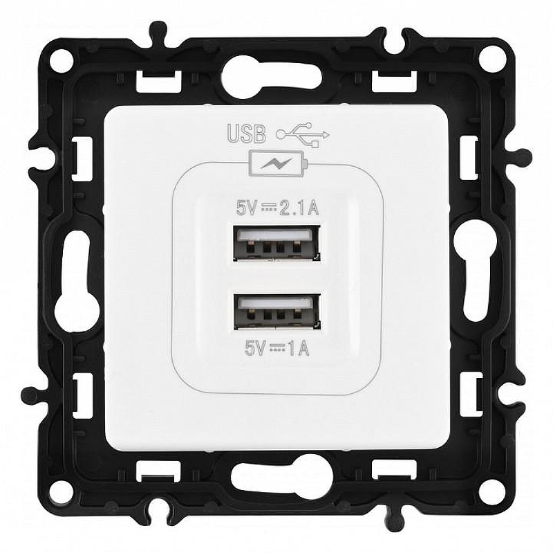 Розетка USB, без рамки Arte Milano am-217 217.46-1.white цвет Белый